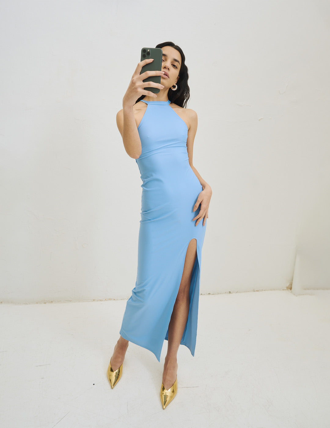 VESTIDO MAXI OLIVIA AZUL - EDICIÓN LIMITADA