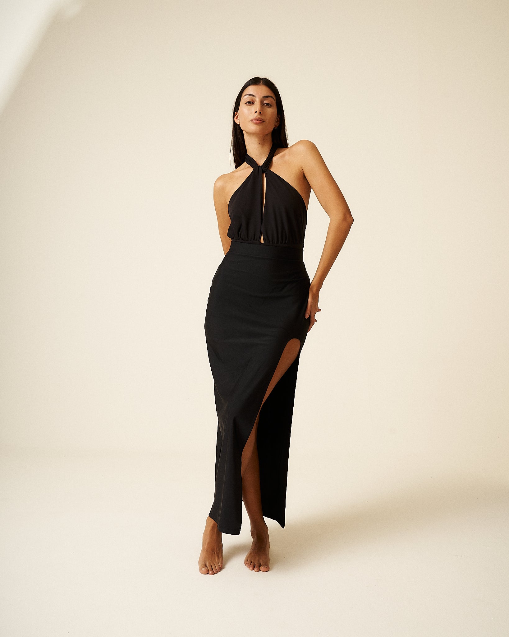 Halter Multiway Bodysuit in Recycled PYRATEX©. Paloma