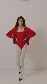 ALBA - BODYSUIT RED